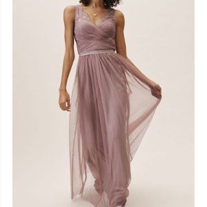 BHLDN Anthro Fleur Dress, Violet Grey, Size 6